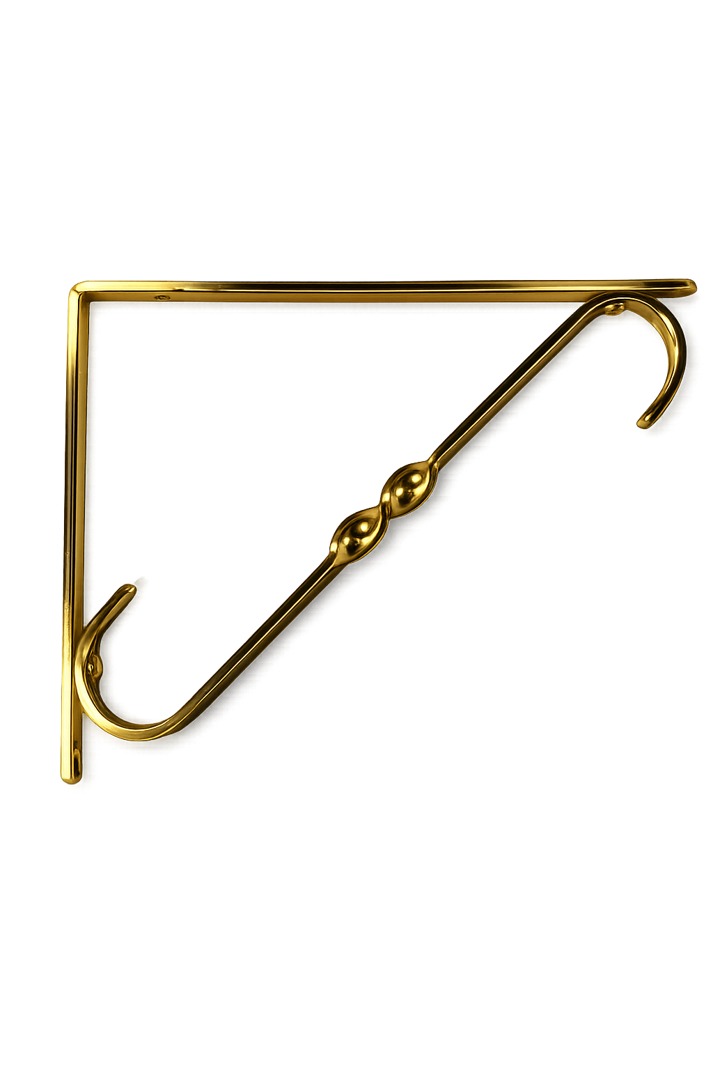 BR209M Scroll Bracket 200x150mm Gold Anodised Medium