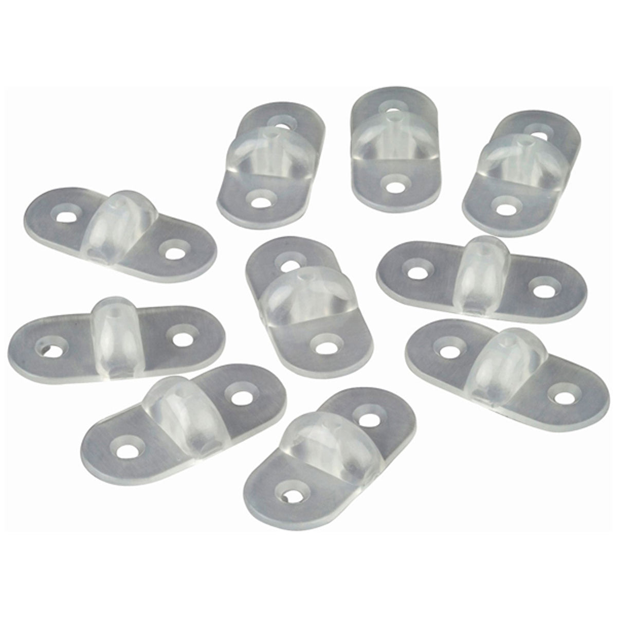 SHELF RETAINER CLIP TRANS PK10