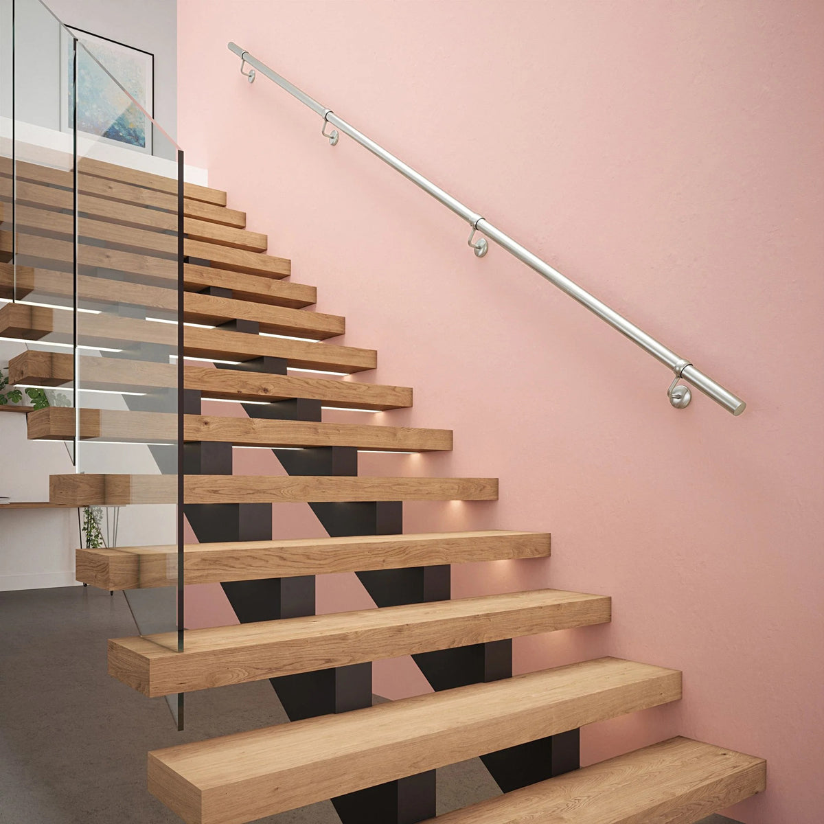 ROTHLEY INDOOR HANDRAIL KIT R 3x1200 POLISHED by ROTHLEY BURN LTD