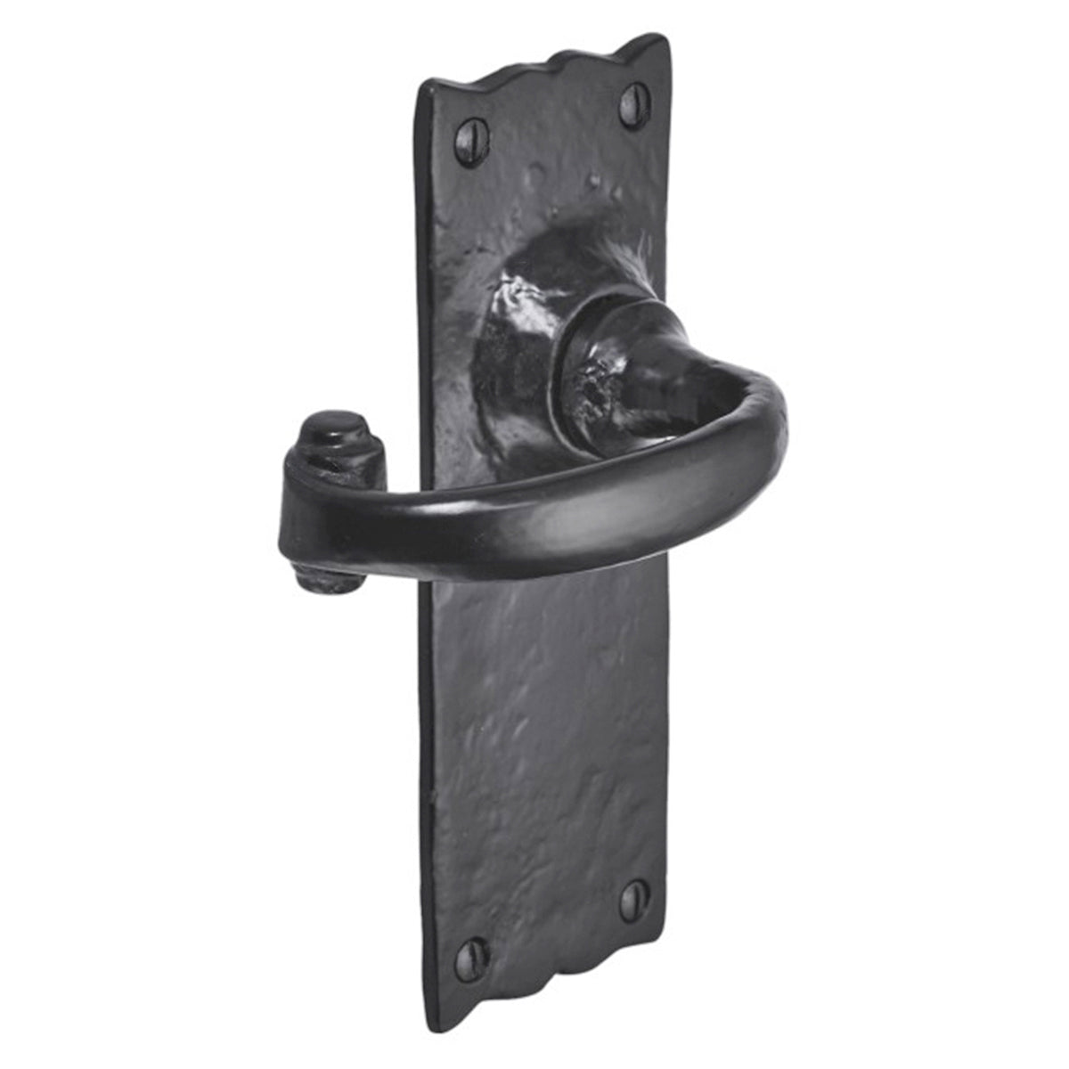 Burford Lever Latch Handles 158 × 55 × 100mm Black – product view – BRS4000BLK