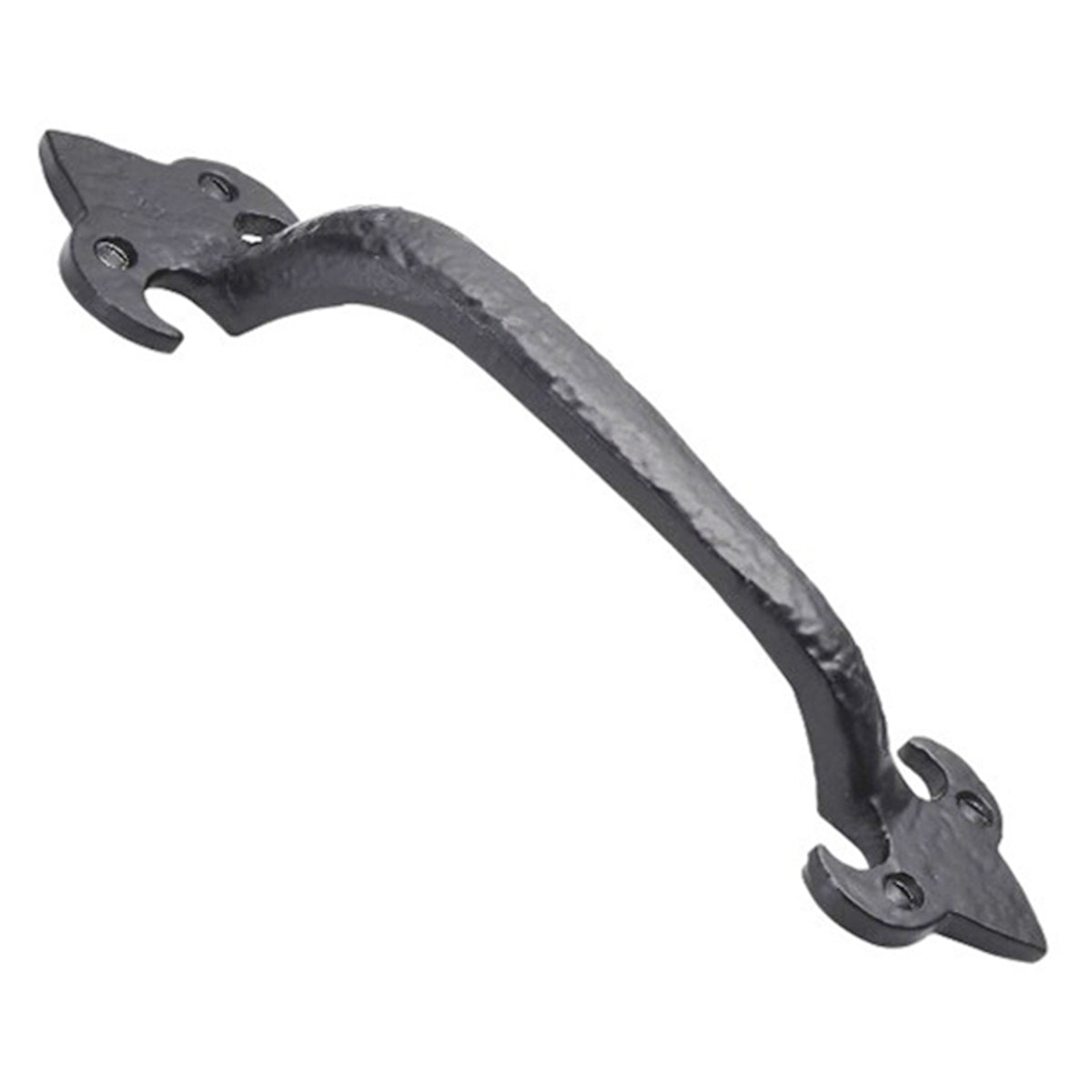 FLEUR-DE-LYS PULL HANDLES 175MM 175 BLK by Spira Brass