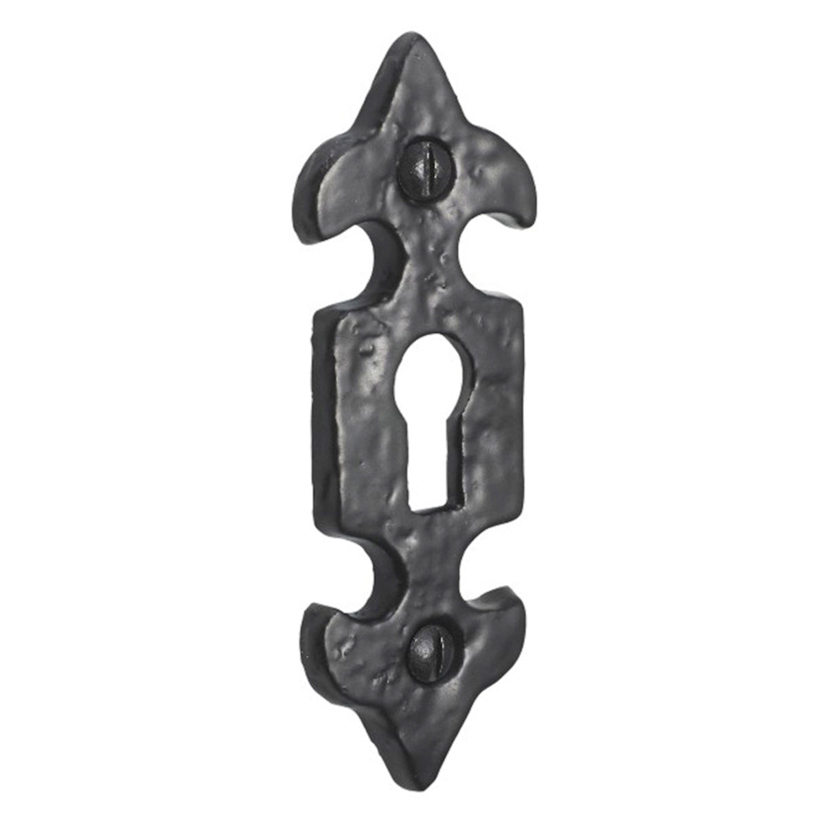 FLEUR-DE-LYS ESCUTCHEON 84x30 BLK by Spira Brass