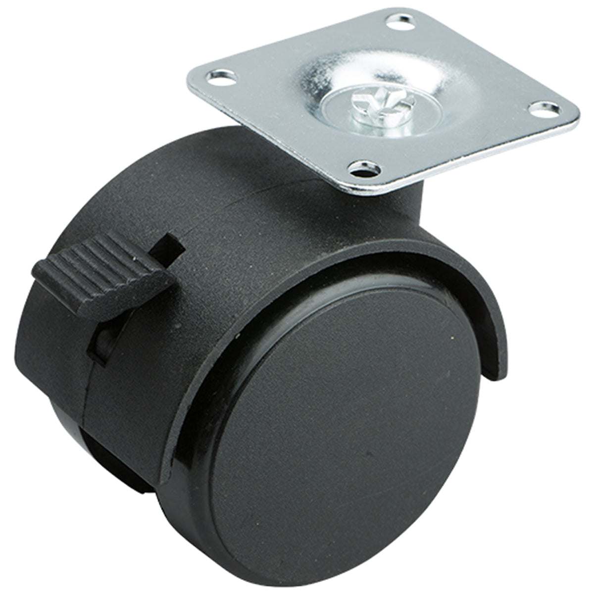 TWIN WHEEL CASTOR HD 60KG D50 BRAKE