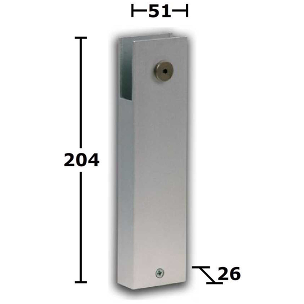 Toilet Cubicle Leg Single Oblong