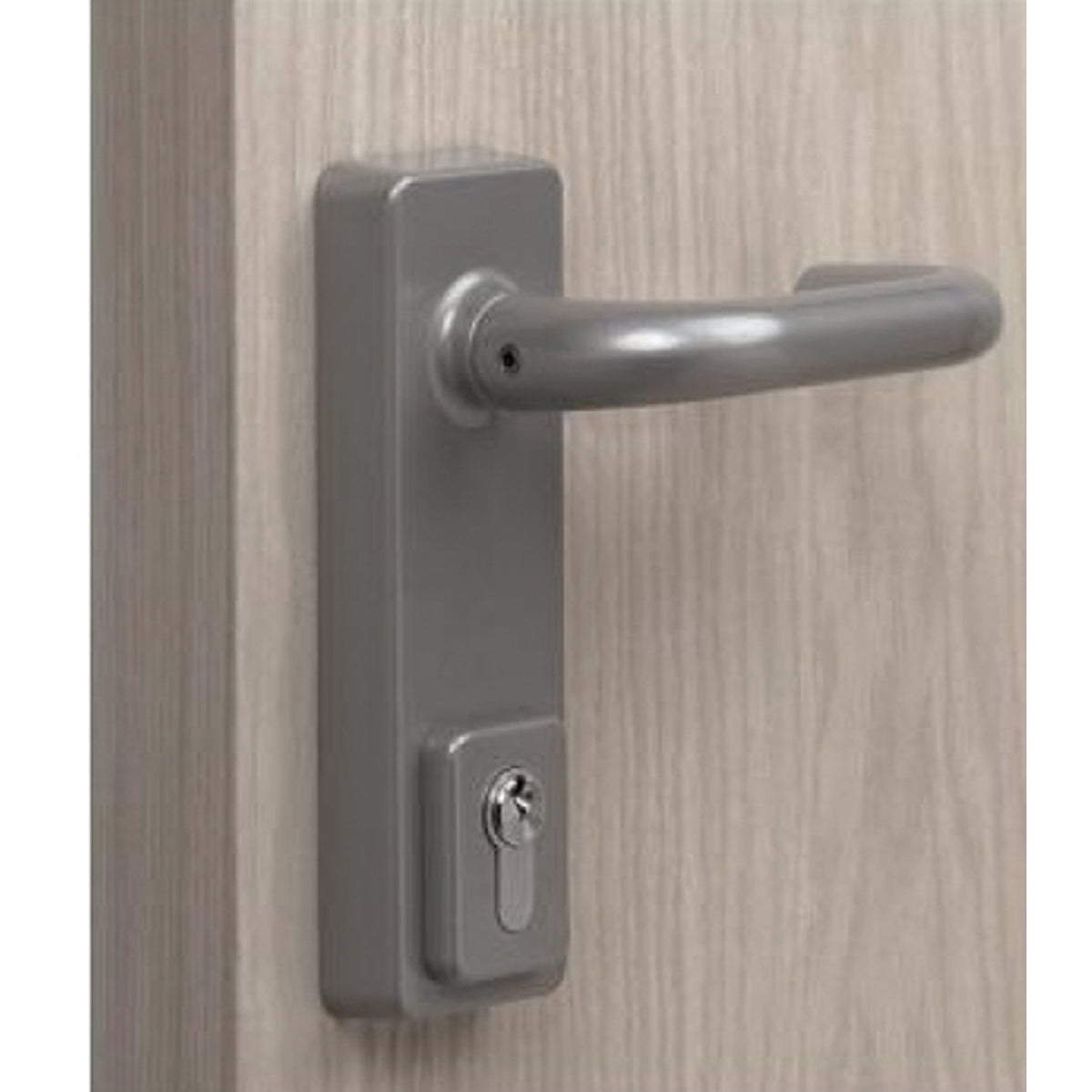 BRITON CYL LOCK LVR SET 165x60 SIL