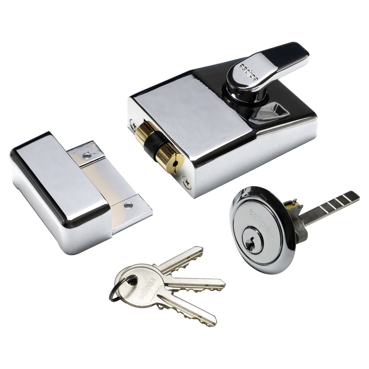 ECLIPSE ROLLEROLT NIGHTLATCH CASE+CYLINDER 60 PCP by FRISCO UK SALES LTD