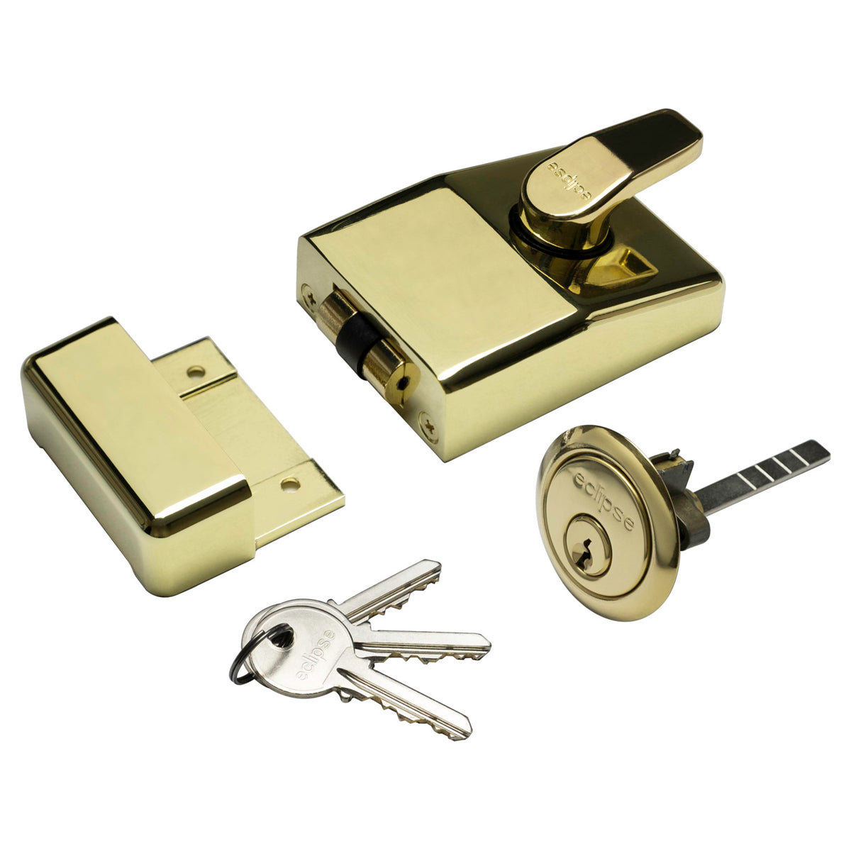 ECLIPSE ROLLEROLT NIGHTLATCH CASE+CYLINDER 60 PBR by FRISCO UK SALES LTD