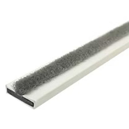 Intumescent Smoke Seal 20x4x2100mm White with 7mm Grey Brush
