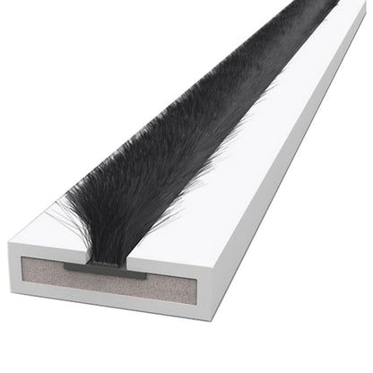 Intumescent Smoke Seal 10x4x2100mm White with 7mm Grey Brush