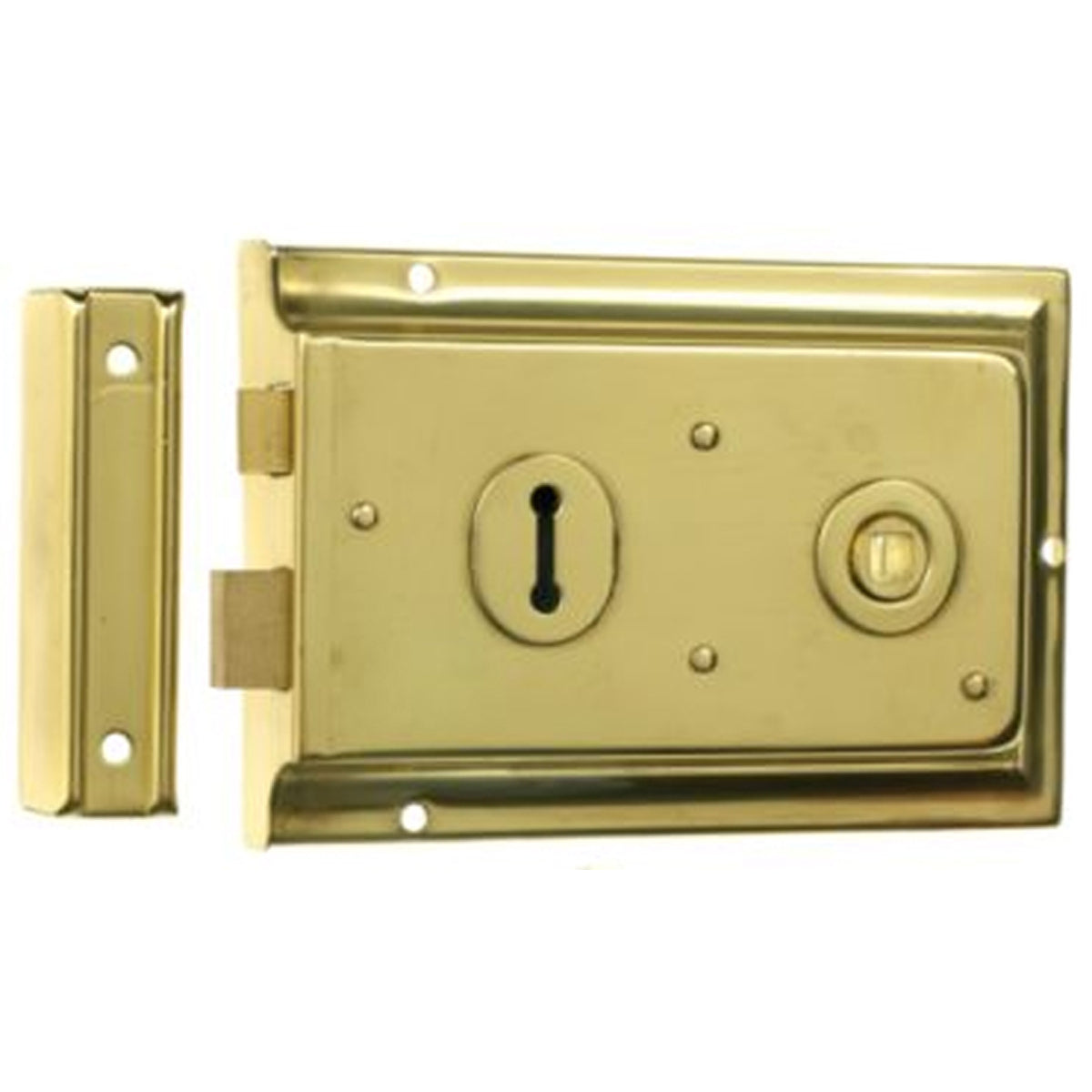 RIM SASH LOCK 152.4x101.6 BLACK