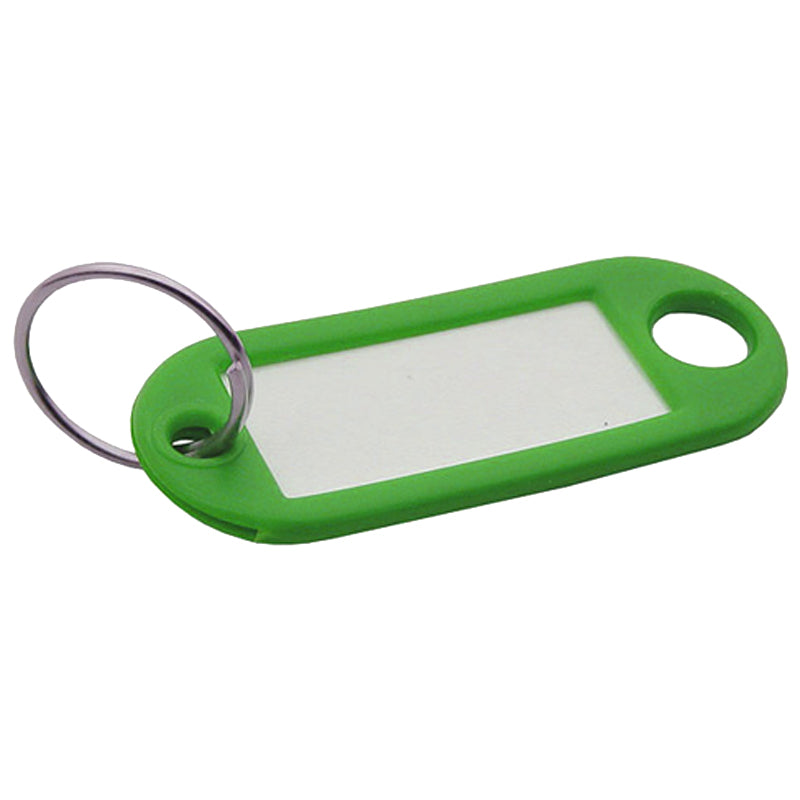 KEY RING TAG+RING FLURO/GRN by MERRIWAY