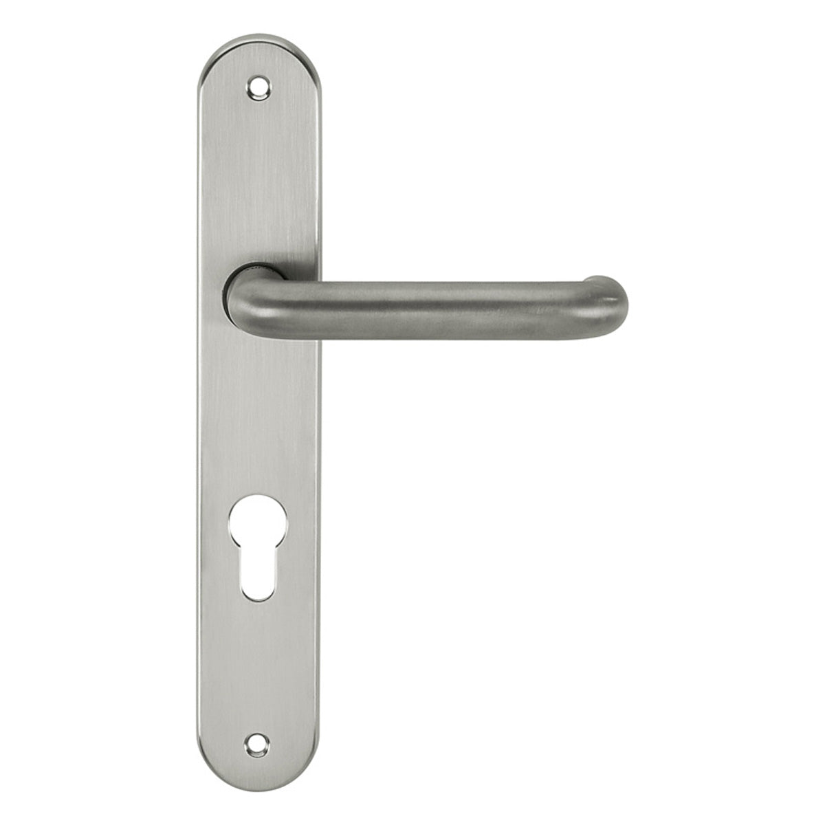 CLEANTOUCH ANTI-BAC RTD SAFETY LEVER HANDLE ROUND EURO 243x125x58 SCP