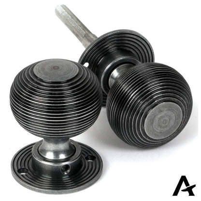 HEAVY BEEHIVE MORTICE/RIM KNOB 50x64x51 PEW - 46403 by MARCHES (ANVIL) ARCHITECTURAL HARDWARE