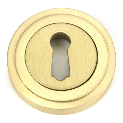 ESCUTCHEON ROUND CNC ART DECO 53x8 SBR - 50873 by MARCHES (ANVIL) ARCHITECTURAL HARDWARE