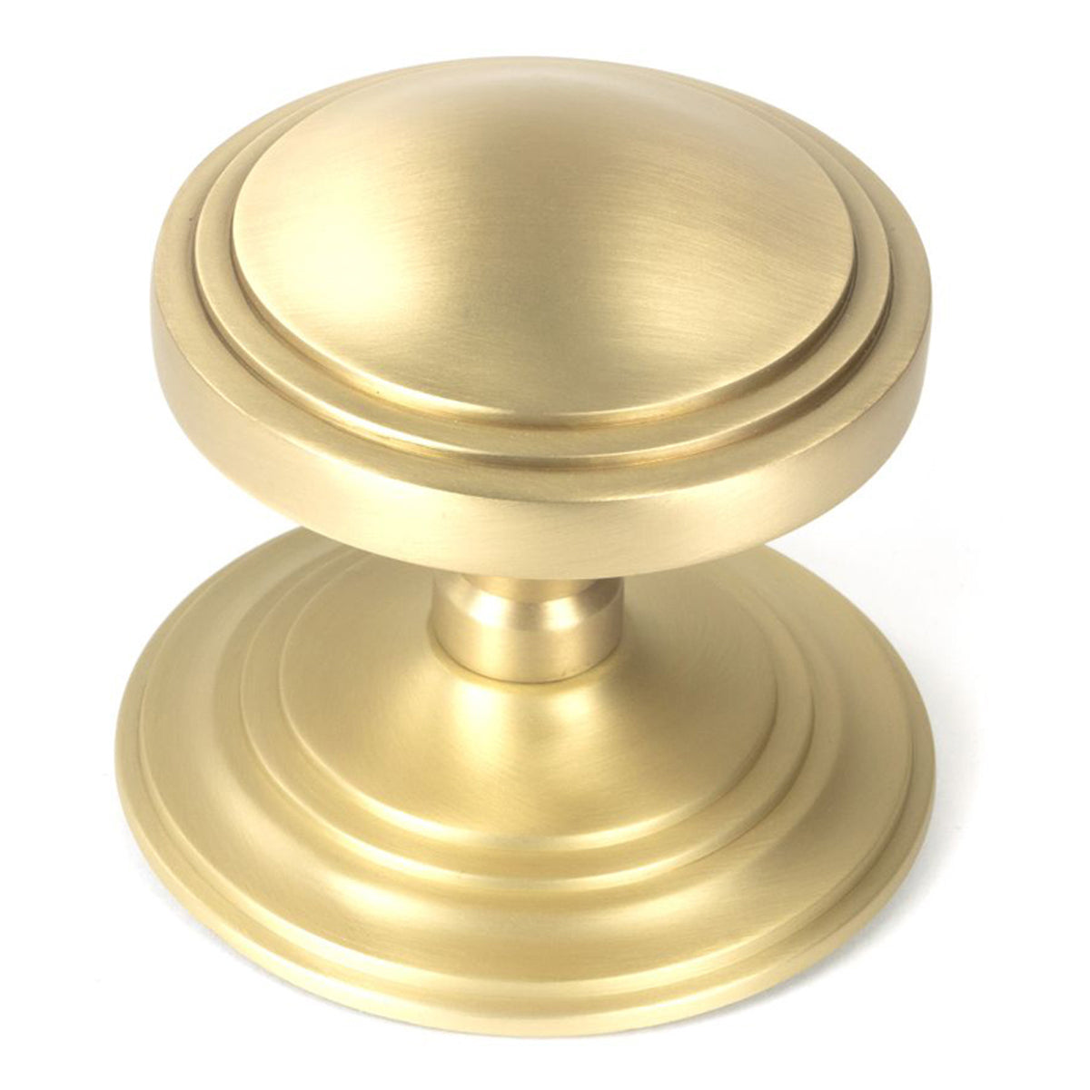ART DECO CENTRE DOOR KNOB 81x78x90 SBR - 50897 by MARCHES (ANVIL) ARCHITECTURAL HARDWARE