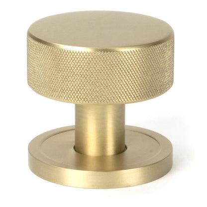 BROMPTON MORTICE/RIM KNOB PLAIN 63x54x22 SBR - 50908 by MARCHES (ANVIL) ARCHITECTURAL HARDWARE