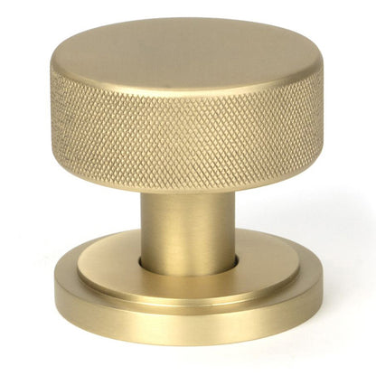 BROMPTON MORTICE/RIM KNOB ART DECO 63x54x22 SBR - 50909 by MARCHES (ANVIL) ARCHITECTURAL HARDWARE