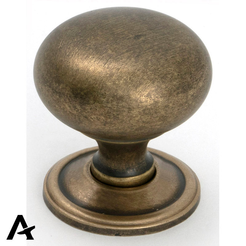 MUSHROOM CABINET KNOB 39x40 BNS - 50955 by MARCHES (ANVIL) ARCHITECTURAL HARDWARE