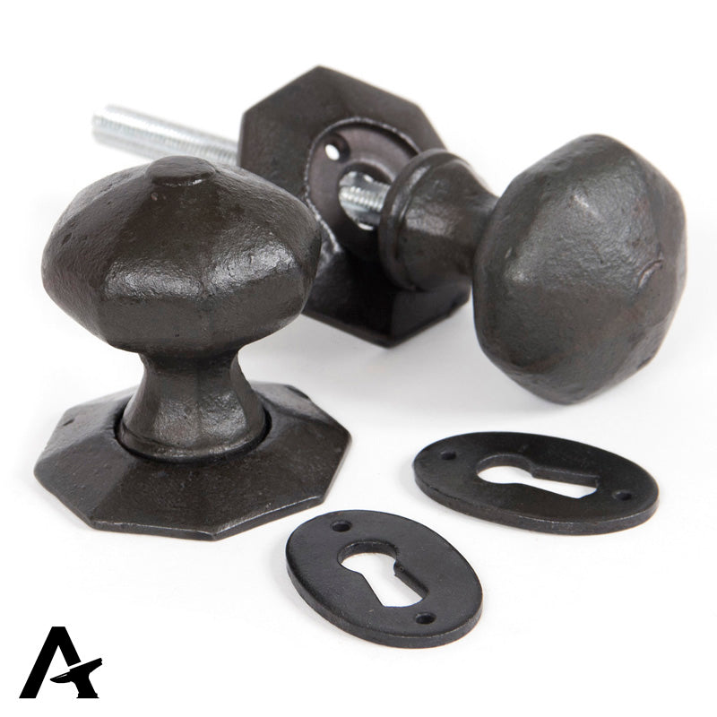 OCTAGONAL MORTICE RIM KNOB 54x66x57 BWX