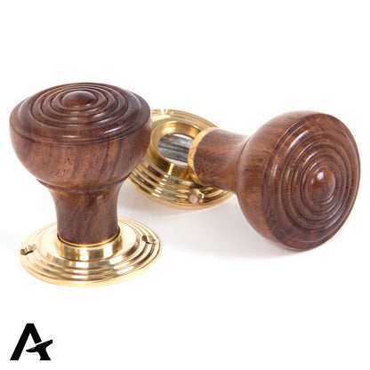 RINGED WOODEN MORTICE/RIM KNOB 54x70x56 RWD - 83562 by MARCHES (ANVIL) ARCHITECTURAL HARDWARE