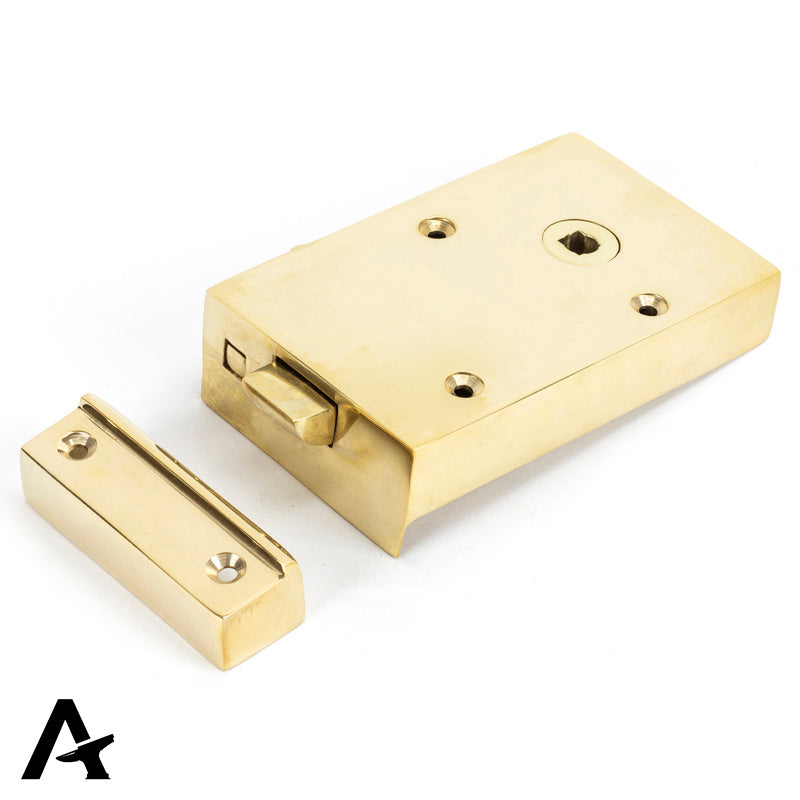 BATHROOM LATCH RH 128x79x22 PBR - 83571 by MARCHES (ANVIL) ARCHITECTURAL HARDWARE