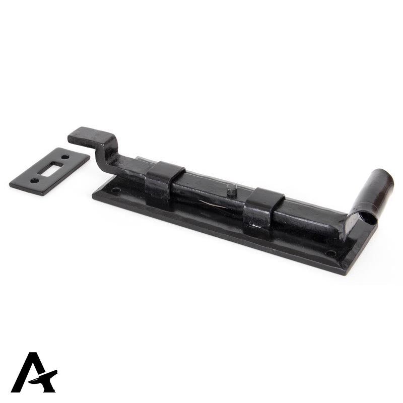 FISHTAIL BOLT CRANKED 158x52x40 BLK - 33016 by MARCHES (ANVIL) ARCHITECTURAL HARDWARE
