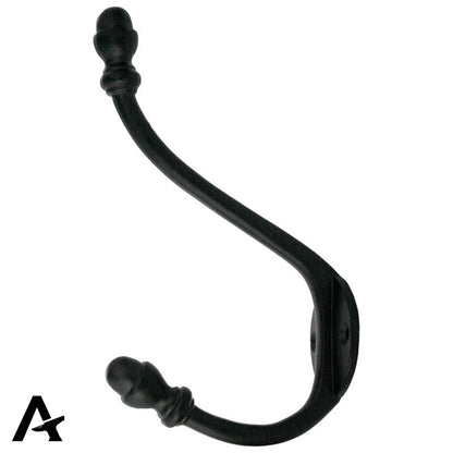 HAT+COAT HOOK 165x38x086 BLK - 83542 by MARCHES (ANVIL) ARCHITECTURAL HARDWARE