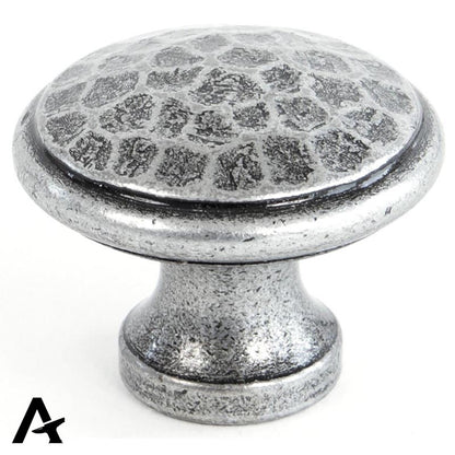 HAMMERED CABINET KNOB 30x25x15 PEW - 33626 by MARCHES (ANVIL) ARCHITECTURAL HARDWARE