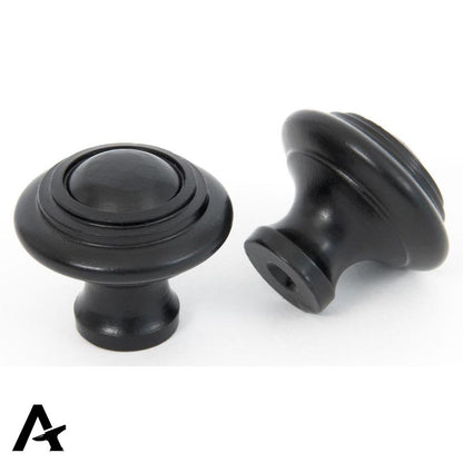RINGED CABINET KNOB 30x30x15 BLK - 83511 by MARCHES (ANVIL) ARCHITECTURAL HARDWARE