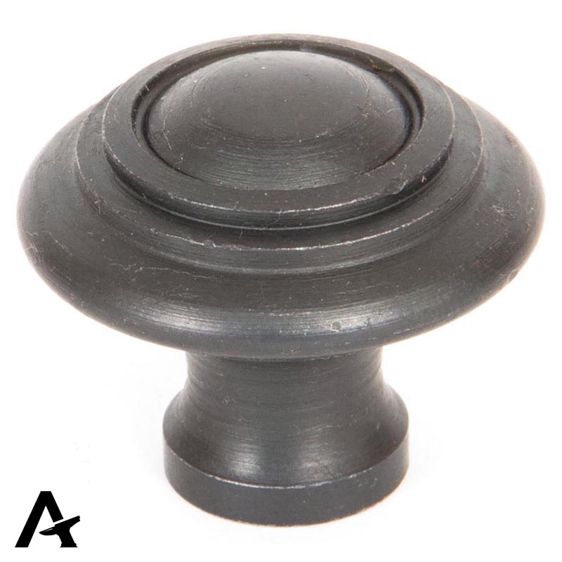 RINGED CABINET KNOB D30x30xD15 BWX