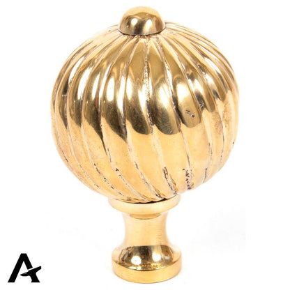 SPIRAL CABINET KNOB 45x66 PBR - 83552 by MARCHES (ANVIL) ARCHITECTURAL HARDWARE