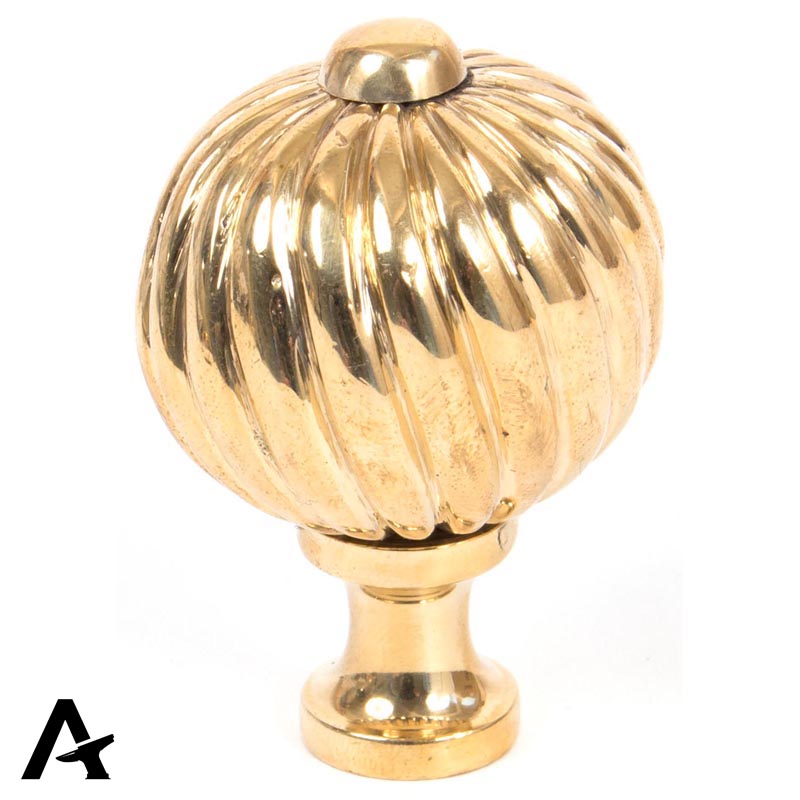 SPIRAL CABINET KNOB 38x58 PBR - 83551 by MARCHES (ANVIL) ARCHITECTURAL HARDWARE