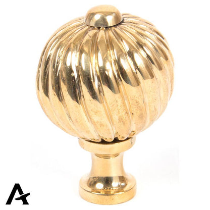 SPIRAL CABINET KNOB 38x58 PBR - 83551 by MARCHES (ANVIL) ARCHITECTURAL HARDWARE
