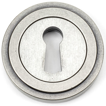 ESCUTCHEON ROUND CNC ART DECO 53x8 PEW - 45704 by MARCHES (ANVIL) ARCHITECTURAL HARDWARE