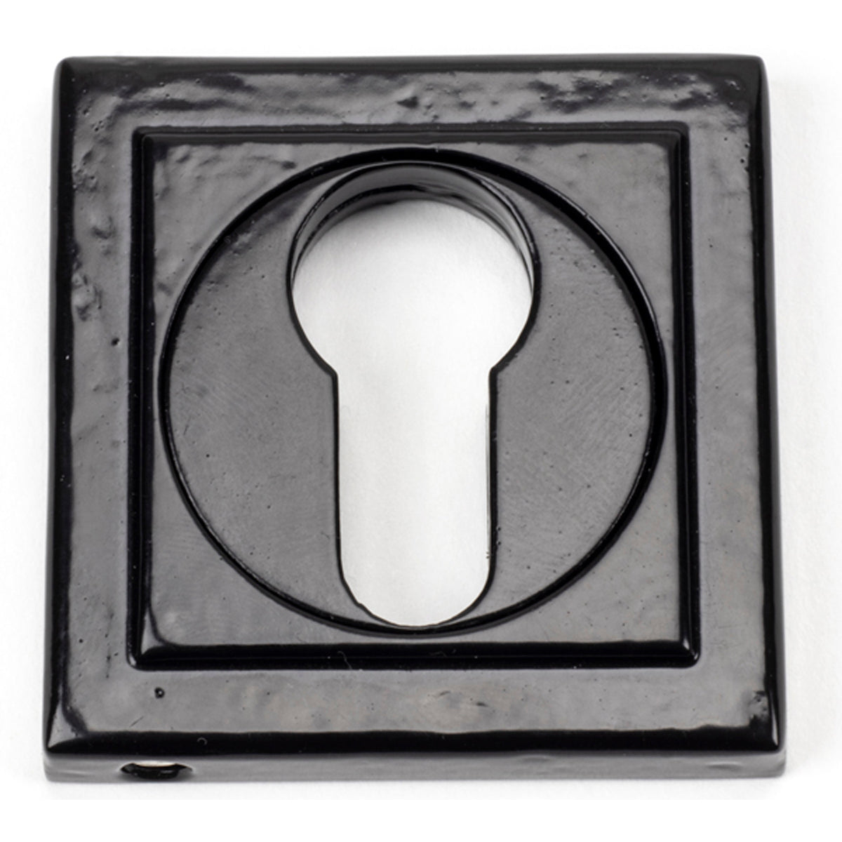 ESCUTCHEON ROUND EURO CNC SQUARE 53x53x8 BLK