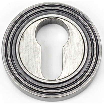ESCUTCHEON ROUND EURO CNC BEEHIVE 53x8 PEW - 45729 by MARCHES (ANVIL) ARCHITECTURAL HARDWARE