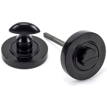 THUMBTURN SET ROUND CNC PLAIN 53x45 BLK - 45743 by MARCHES (ANVIL) ARCHITECTURAL HARDWARE