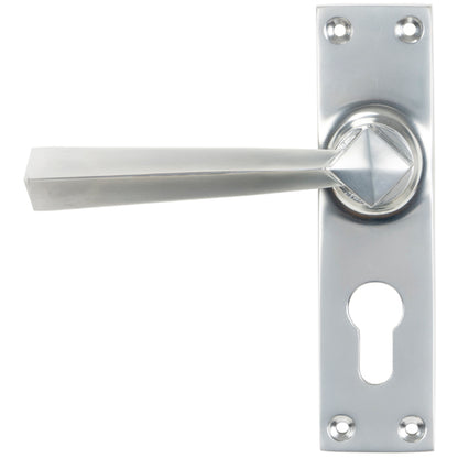 STRAIGHT LEVER HANDLE EURO LOCK 124x148x50 SCP - 45763 by MARCHES (ANVIL) ARCHITECTURAL HARDWARE