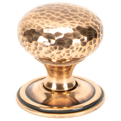 HAMMERED MUSHROOM CABINET KNOB 39x40 PBZ - 46030 by MARCHES (ANVIL) ARCHITECTURAL HARDWARE