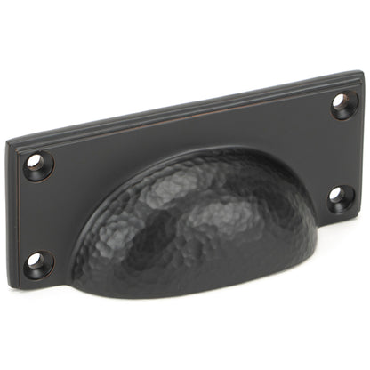 HAMMERED ART DECO DRAWER PULL 100x42x23 AGBZ - 46039 by MARCHES (ANVIL) ARCHITECTURAL HARDWARE