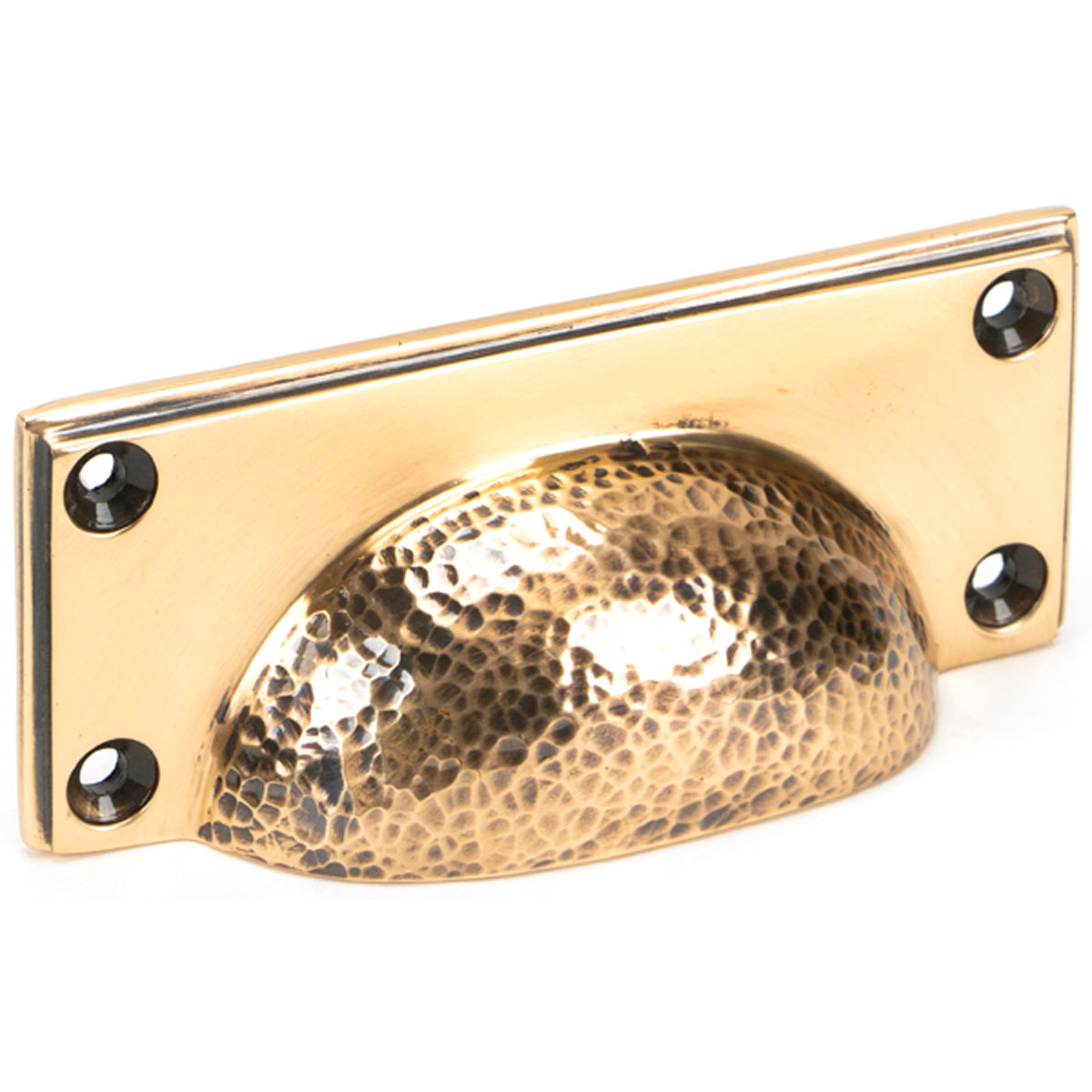 HAMMERED ART DECO DRAWER PULL 100x42x23 PBZ - 46040 by MARCHES (ANVIL) ARCHITECTURAL HARDWARE