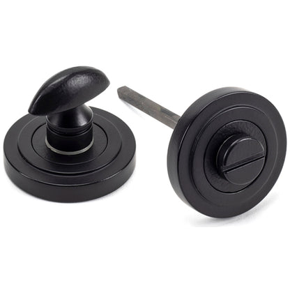 THUMBTURN SET ROUND CNC ART DECO 53x45 MBK - 49545 by MARCHES (ANVIL) ARCHITECTURAL HARDWARE