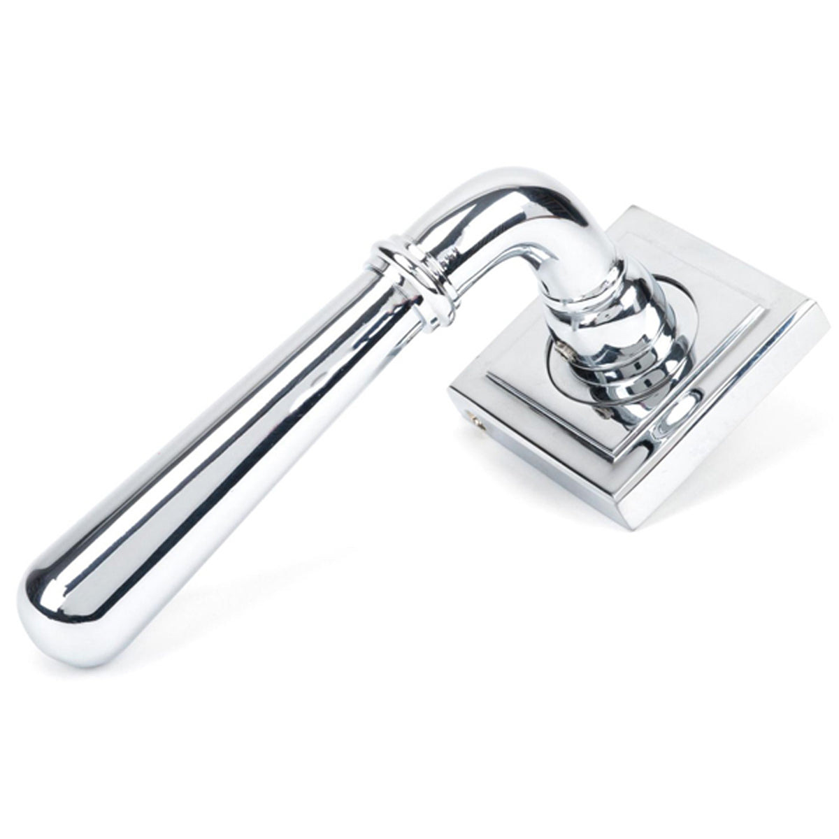 NEWBURY LEVER HANDLE+ROSE SPRUNG SQUARE 53x126x64 PCP