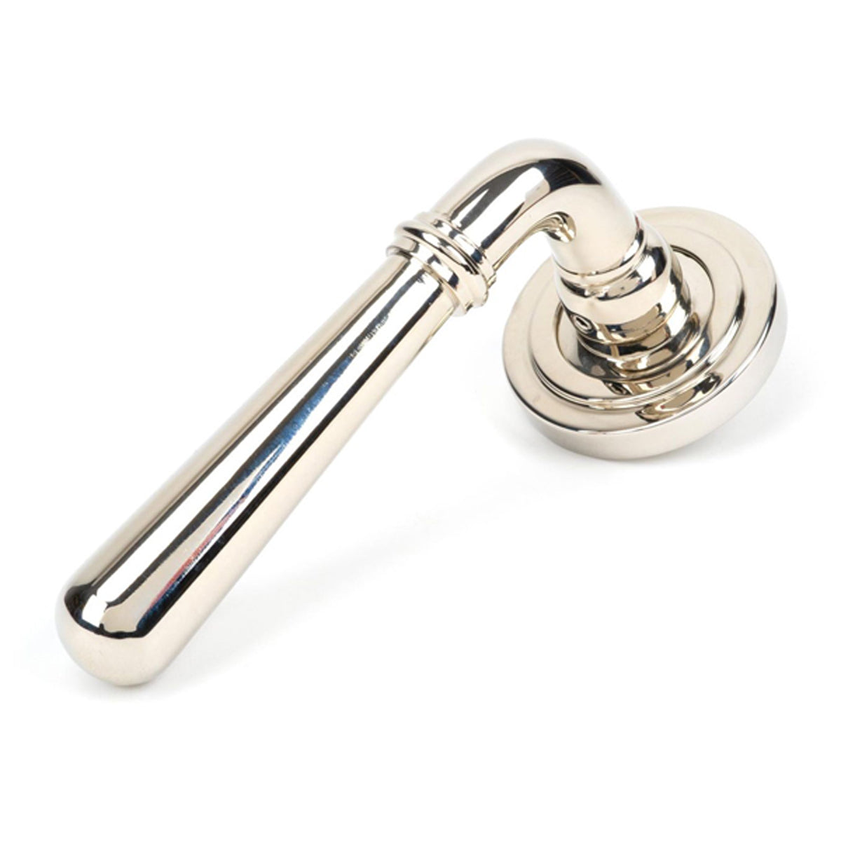NEWBURY LEVER HANDLE+ROSE SPRUNG ART DECO 53x126x64 PNP