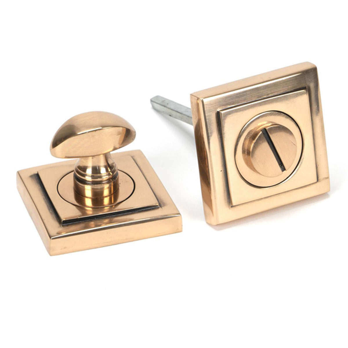 THUMBTURN SET ROUND CNC SQUARE 53x53x45 PBZ