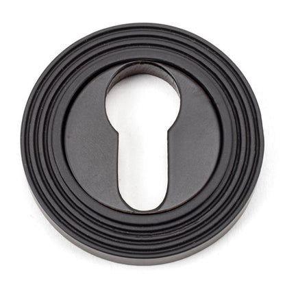ESCUTCHEON ROUND EURO CNC BEEHIVE 53x8 AGBZ - 46123 by MARCHES (ANVIL) ARCHITECTURAL HARDWARE