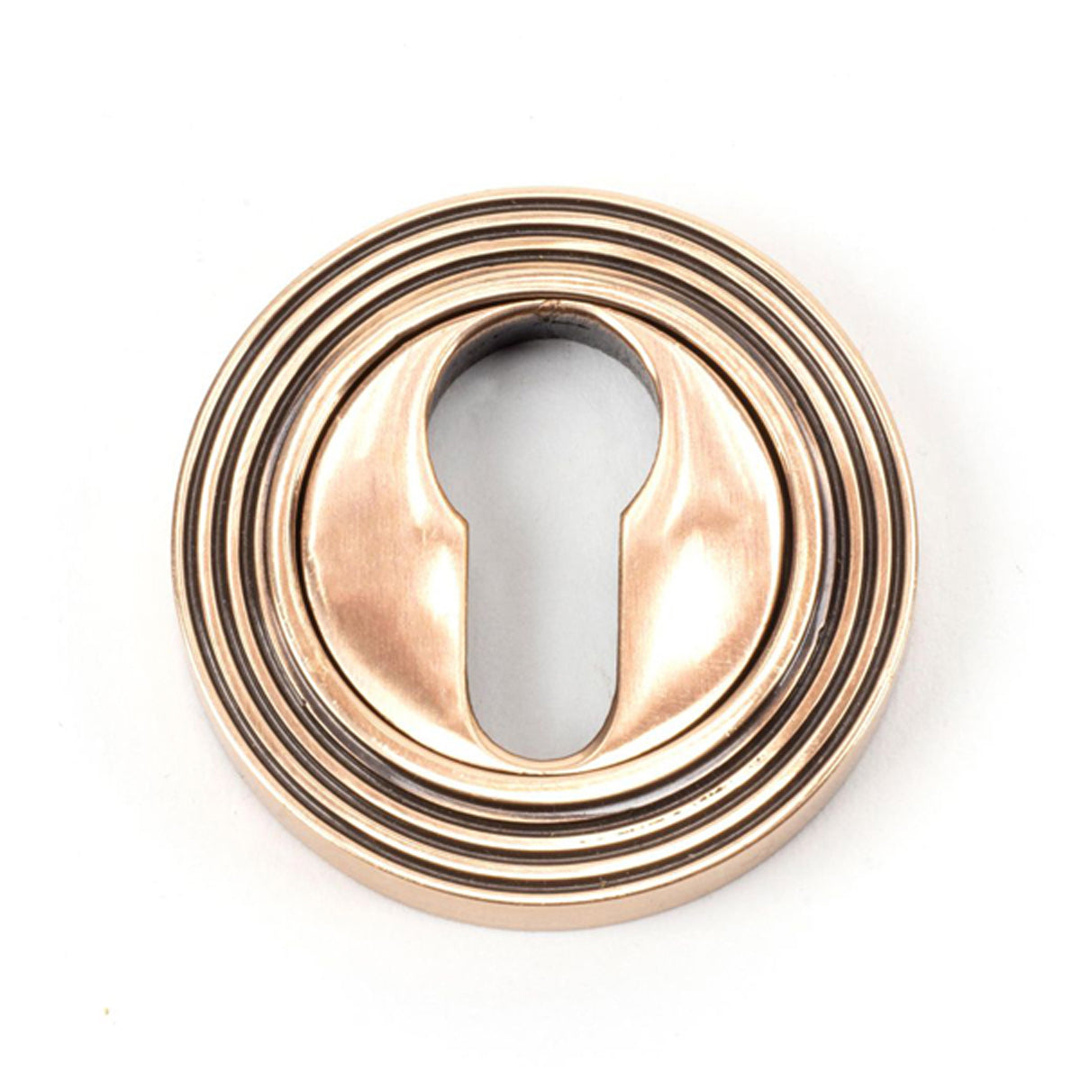 ESCUTCHEON ROUND EURO CNC BEEHIVE 53x8 PBZ