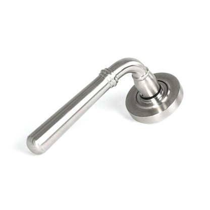 NEWBURY LEVER HANDLE+ROSE SPRUNG PLAIN 53x126x64 SMA - 46510 by MARCHES (ANVIL) ARCHITECTURAL HARDWARE