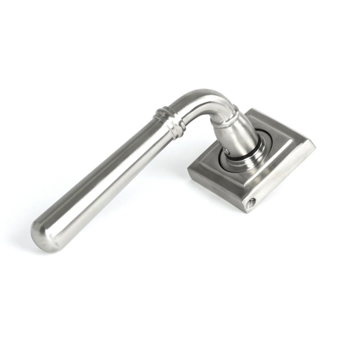 NEWBURY LEVER HANDLE+ROSE UNSPRUNG SQUARE 126x53x64 SMA