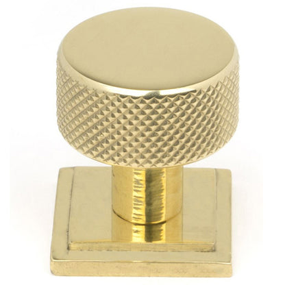 BROMPTON CABINET KNOB SQUARE 25x25 PBR - 46824 by MARCHES (ANVIL) ARCHITECTURAL HARDWARE
